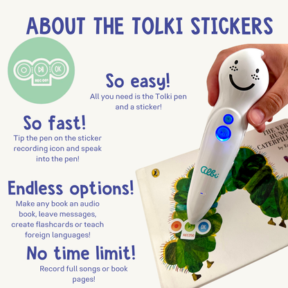 Tolki Animal Kingdom Set: Pen, Book and Stickers