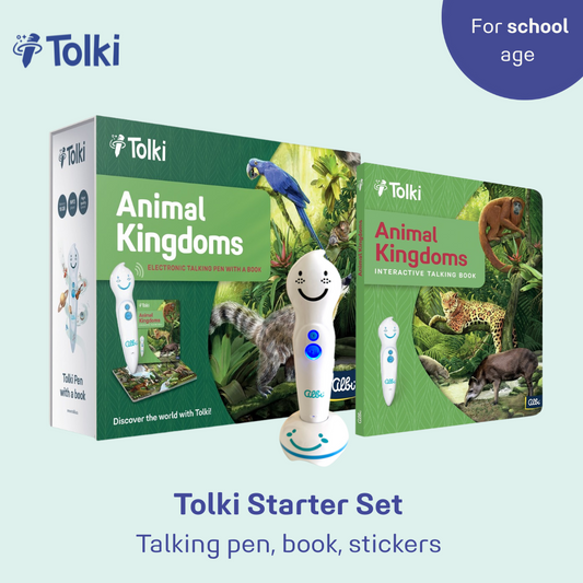 Tolki Animal Kingdom Set: Pen, Book and Stickers