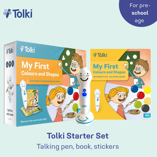 Tolki My first colours and shapes Set: Pen, Book and Stickers